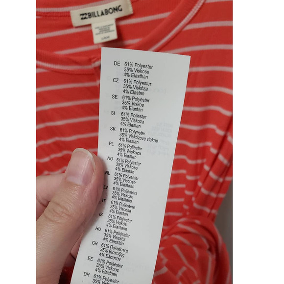 Billabong Kids My Time Dress in Geranium ~ Big Girl's Size Large (14/16) - Picture 13 of 15